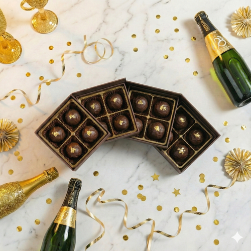 New Year's Champagne Truffles, 16 piece