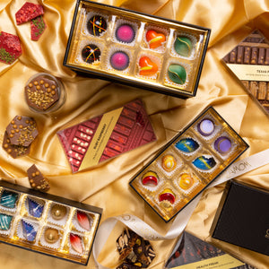 Luxury caramel chocolate collection