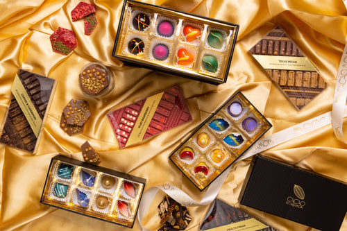 Luxury caramel chocolate collection