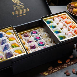 Deluxe Chocolate Gift Box elegantly presented for gourmet chocolate gifting and celebrations.