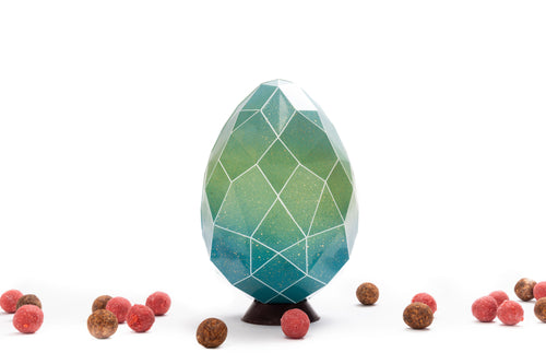 Faceted Easter chocolate egg