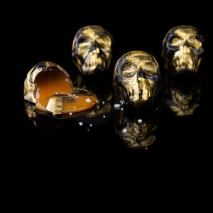 Raspberry Caramel Skulls
