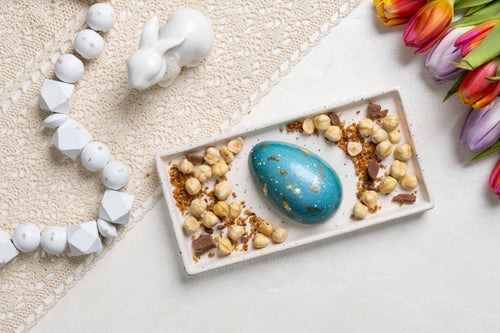 Hand-painted Easter chocolate egg