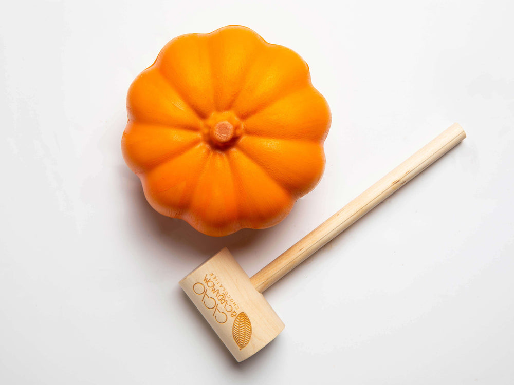 Pumpkin-Shaped Chocolate Dessert