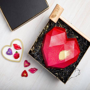 Red Heart shaped Smash Cake 