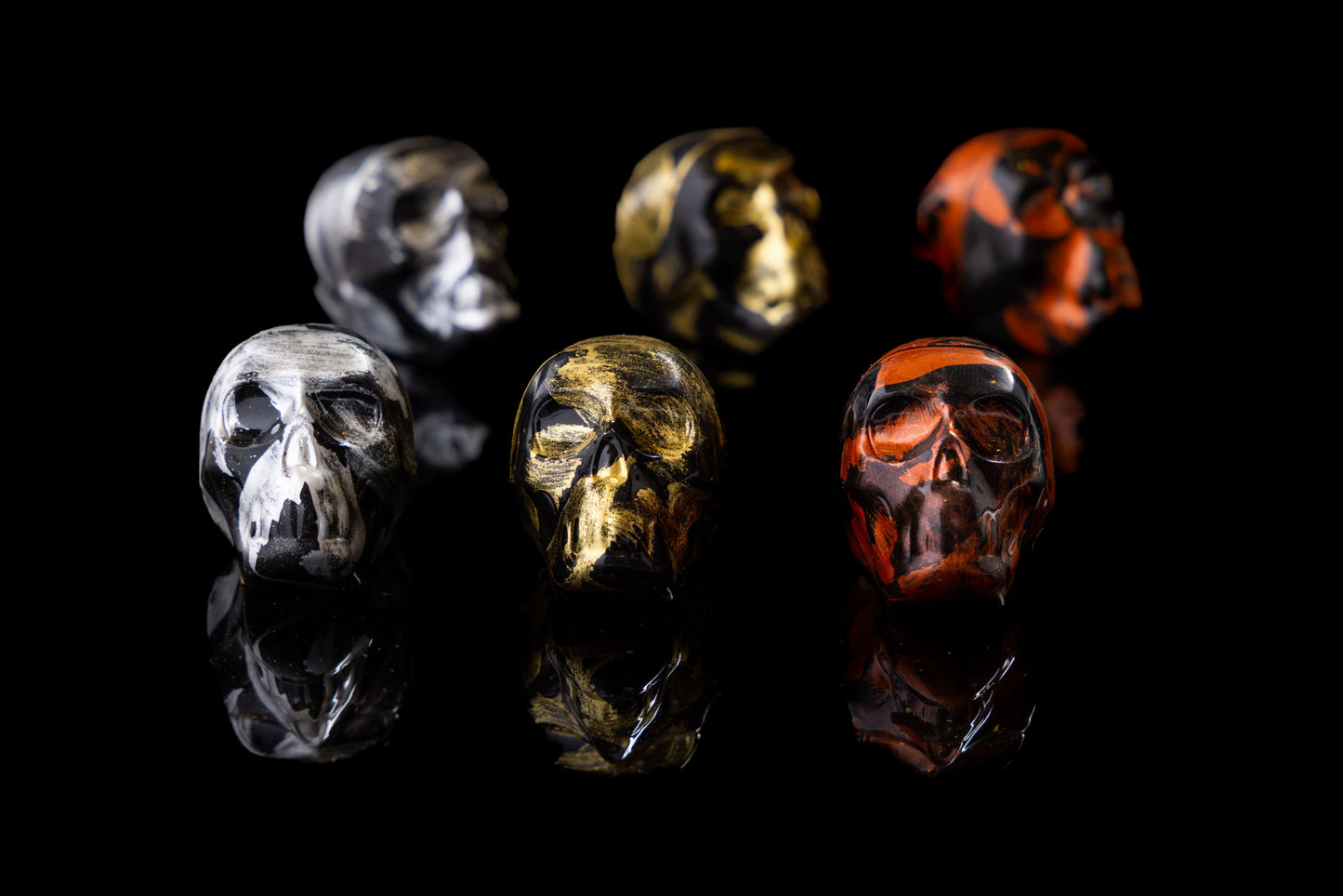 Artisan Chocolate Skulls for Halloween