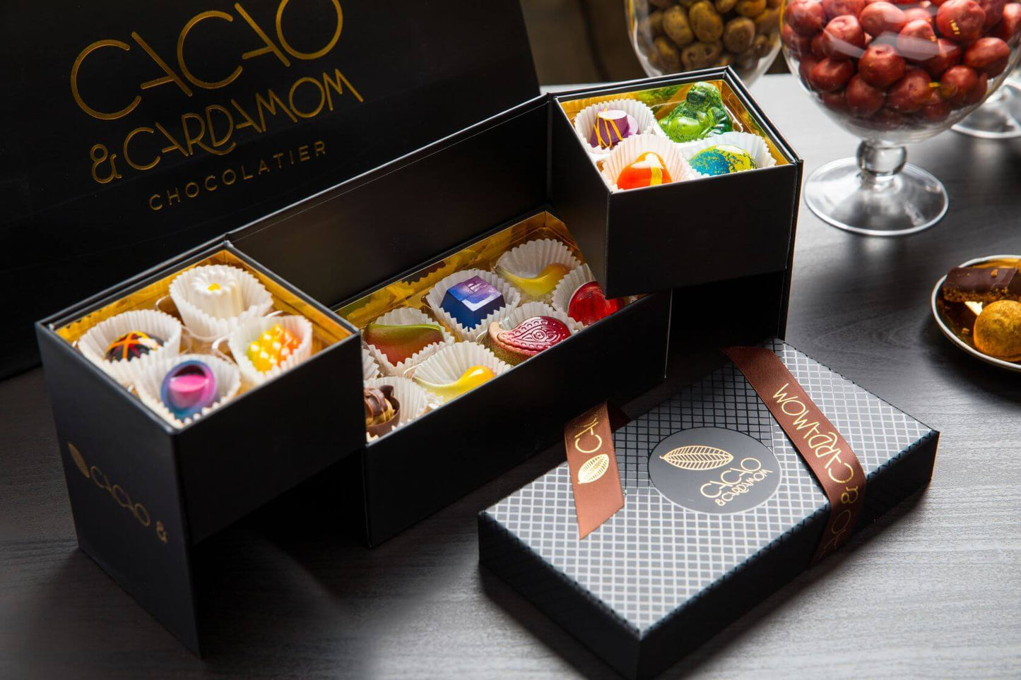 The Perfect Selection artisan chocolates beautifully presented for luxury gifting and special occasions.