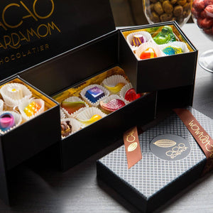 The Perfect Selection artisan chocolates beautifully presented for luxury gifting and special occasions.